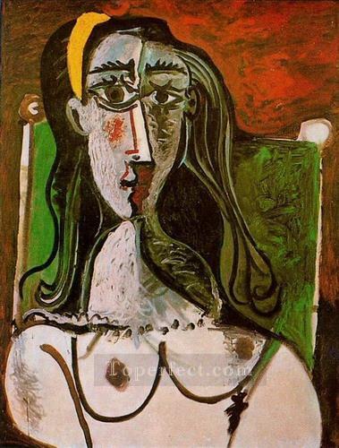 Buste de femme assise 1960 Cubismo Pintura al óleo